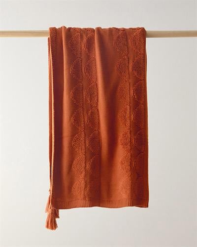 Knitwear Chair Shawl 130x170 cm Brick Red