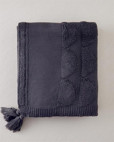 Knitwear Chair Shawl 130x170 cm Anthracite