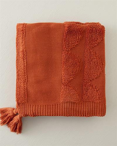 Knitwear Chair Shawl 130x170 cm Brick Red