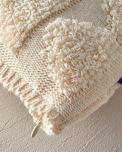 Knitwear Cover Throw Pillows 45x45 cm LightStone
