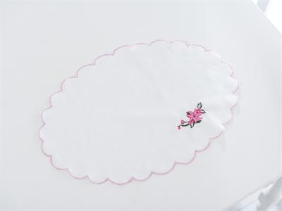 Poinsettia АМЕРИКАНЗКИ СЕРВИЗ Бродирани 33x48 cm Pink