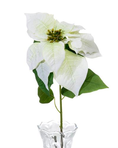 Poinsettia Изкуствено Цвете 76 см Бял