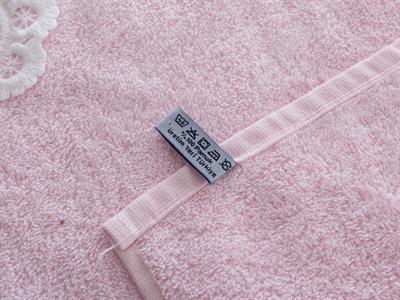 Polin ХАВЛИЯ ЗА ЛИЦЕ С дантела 50x80 cm Light Pink,