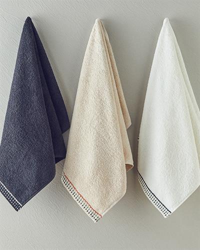 Polka Кърпа За Лице С крошет Памучен 50x80 см Светлобежов