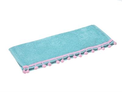 Polka Dot ХАВЛИИ ЗА РЪЦЕ С помпони Жакардов 30x45 cm Blue.