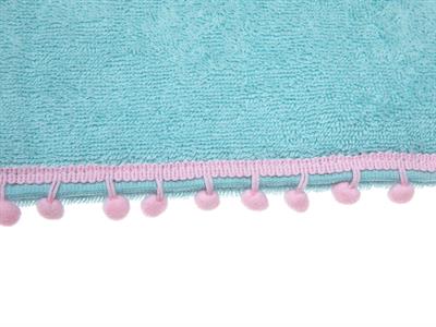 Polka Dot ХАВЛИИ ЗА РЪЦЕ С помпони Жакардов 30x45 cm Blue.