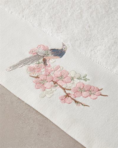 Polly Комплект Кърпи За Лице С бродерия Памучен 30x45+50x80 см Екрю