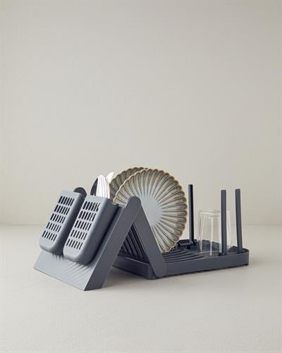 Portrait Сушилник За Съдове Пластмаса 42x23 см Антрацит