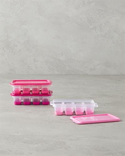 Posuda Форма За Лед Мини 3 бр. Пластмаса 7x12,5x3,5 см Розов