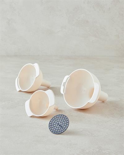 Poul Фуния 4 бр. Пластмаса 13x10x11 см Кремав