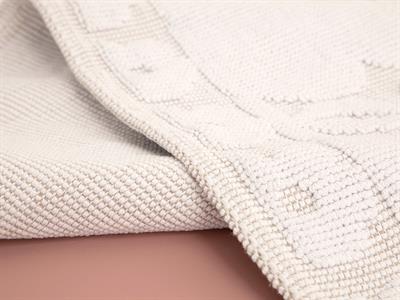 Poulla Килим Памучен, Бяло, 80 X 150 Cm