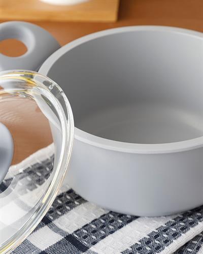 Pretty Мини Тенджера С капак Гранит 14 см. Син