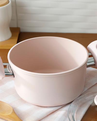 Pretty Мини Тенджера С капак Гранит 14 см. Пудра