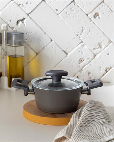 Pretty Aluminum Mini Cookware 14 cm Gray