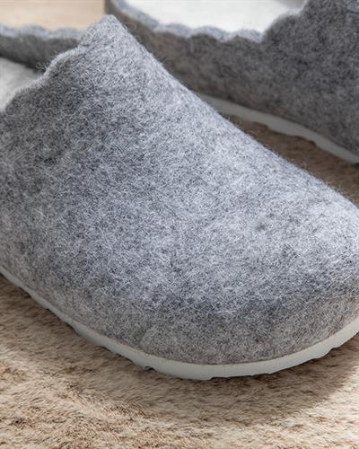 Pretty Пантофи За Дома Дамски, Сиво, 37