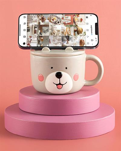 Pretty Rabbit Чаша С Капак, Dolomit, Сиво, 340 Ml