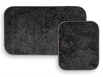 Pretty Romance ПОСТЕЛКА ЗА БАНЯ КО 2 комплекта Гореща Щампа 60x100 cm + 60x50 cm Anthracite