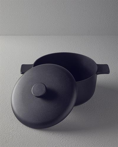 Prime Тенджера Дълбок Алуминиева отливка 24 см Черен