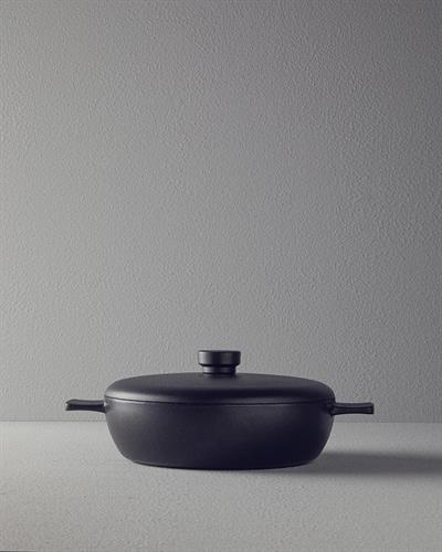 Prime Тенджера Сплескан Алуминиева отливка 26 см Черен