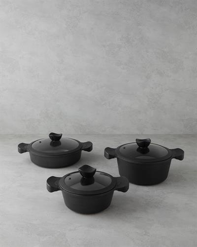 Prime Expert Тенджера Дълбок Алуминий 20 см Черен