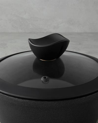 Prime Expert Тенджера Дълбок Алуминий 24 см Черен