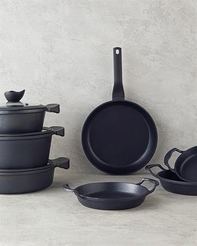 Prime Expert Тенджера Дълбок Алуминий 24 см Черен