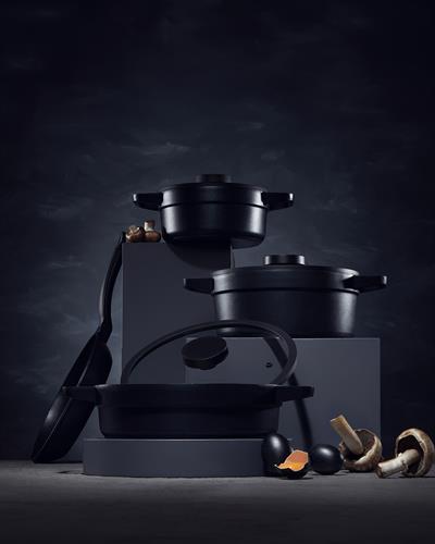 Тиган Алуминиева отливка 26 см Черен