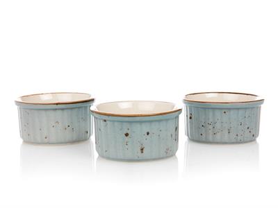 Primo ТЕПСИЯ ЗА ФУРНА 3 бр. Порцелан 10 cm Blue.