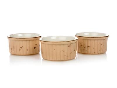 Primo ТЕПСИЯ ЗА ФУРНА 3 бр. Порцелан 10 cm Cream.