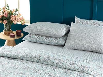 Primrose Спално Бельо Единичен Размер, Лесно За Гладене, Синьо, 160 X 220 Cm