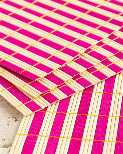 Pring Американзки Сервиз 4 Бр., Бамбук, Розово, 45 X 30 Cm