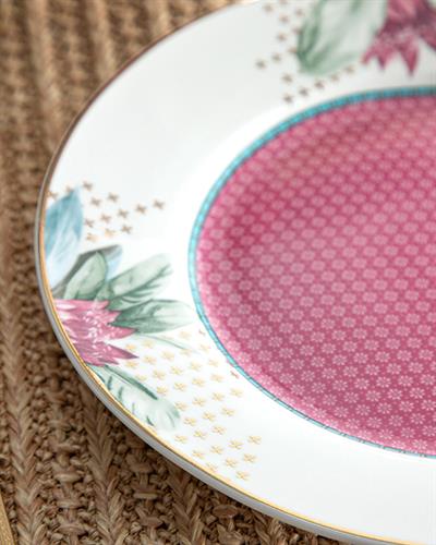 Protea New Bone China Cake Plate 20 cm Pink