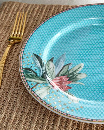 Protea Чиния За Сервиране New Bone China, Синьо, 27 Cm