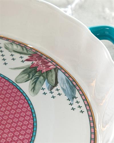 Protea Тепсия За Фурна New Bone China, Розово-Синьо, 28 Cm