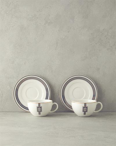 Prudence Сервиз За Чай 4 части за 2 души Костен порцелан 210 мл Черен