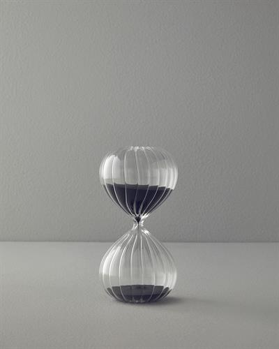 Pumpkin Пясъчен Часовник 45 Мин., Стъкло, Черно, 10 X 10 X 20 Cm