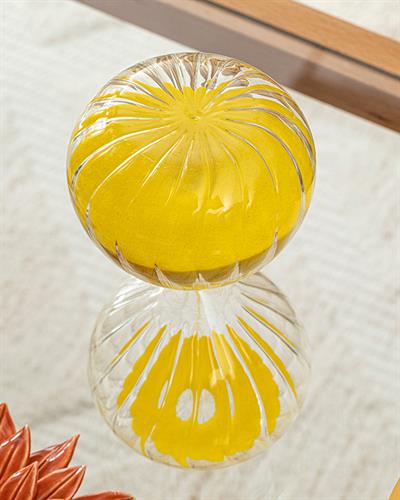 Pumpkin Пясъчен Часовник 45 мин. 10x10x20 см Жълт