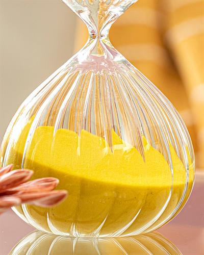 Pumpkin Пясъчен Часовник 45 мин. 10x10x20 см Жълт