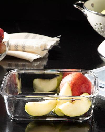 Pure Кутия За Съхранение Правоъгълен Стъкло 1000 мл Морскосин