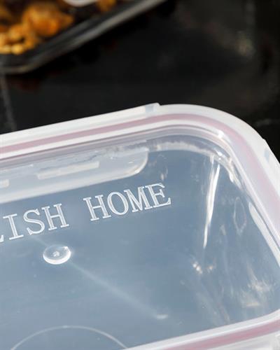 Pure Кутия За Съхранение Правоъгълен Стъкло 1000 мл Бордо