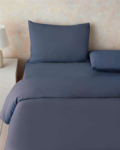 Pure Плик За Завивка Единичен Памучен 160x220 см Нощно син.