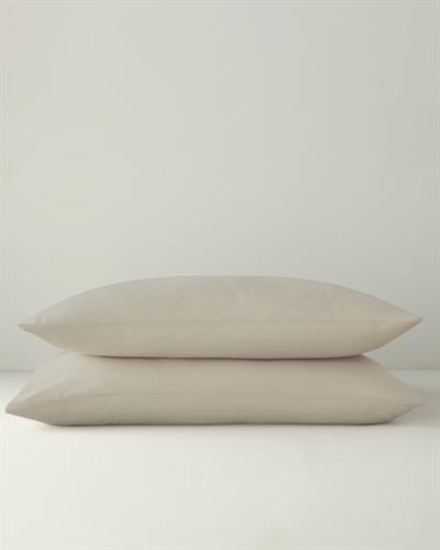 Pure Калъфка За Възглавница 2 бр. Памучен 50x70 см Бледокафяв