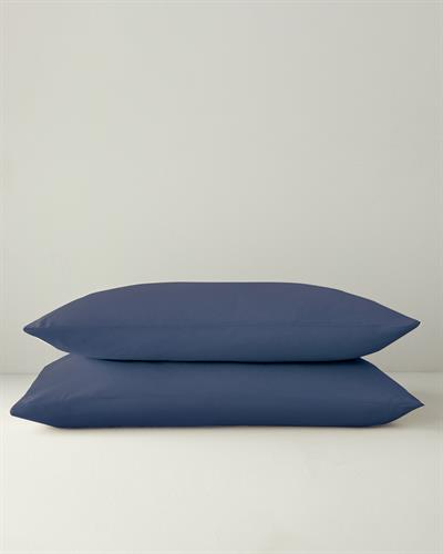 Pure Калъфка За Възглавница 2 бр. Памучен 50x70 см Нощно син.
