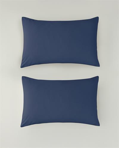 Pure Калъфка За Възглавница 2 бр. Памучен 50x70 см Нощно син.