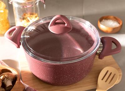 Pure ТЕНДЖЕРА голям гранит със стъкло затворен Гранит 20 cm Claret Red