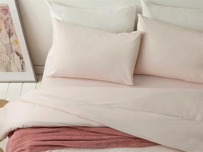 Pure СПАЛНО БЕЛЬО КОМПЛЕ Двоен Памучен 200x220 cm Powder