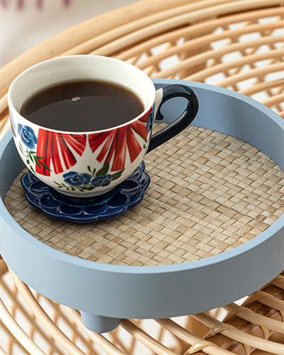 Pure Декоративна Табла Синьо, 25,5 X 8 X 25,5 Cm