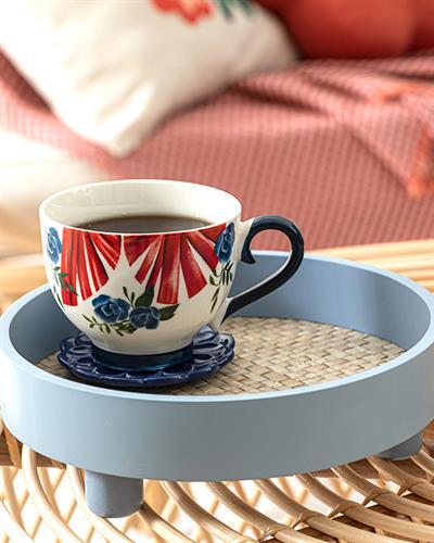 Pure Декоративна Табла Синьо, 25,5 X 8 X 25,5 Cm