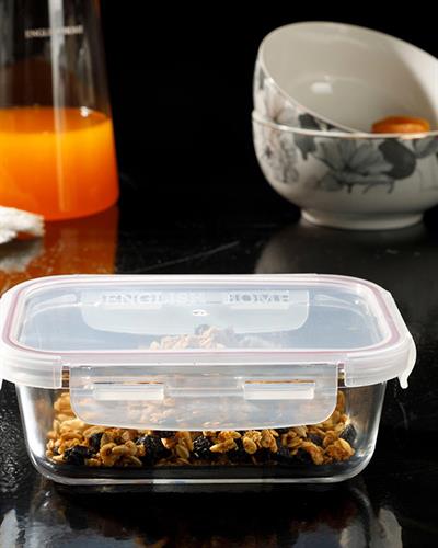 Pure Кутия За Съхранение Правоъгълен Стъкло 560 мл Бордо