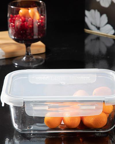 Pure Кутия За Съхранение Правоъгълен Стъкло 750 мл Морскосин